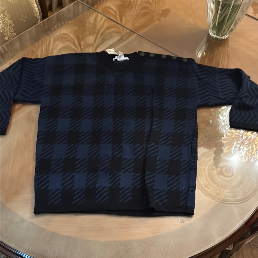 Women’s Blue and Black Sweater and skirt